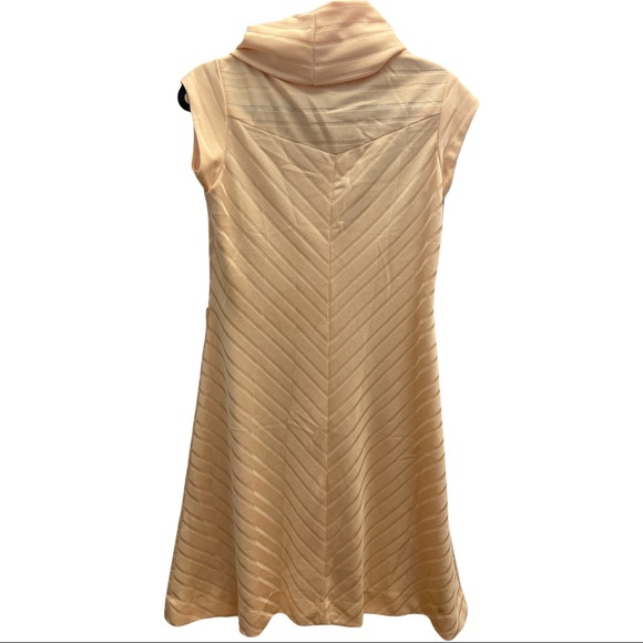 Vintage With-it mini dress peach chevron - Picture 2 of 3
